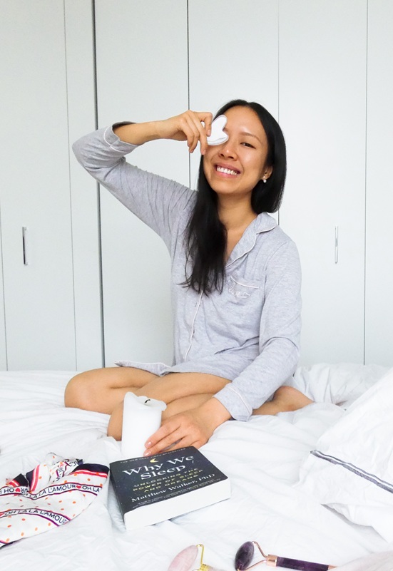 Valine from Celes Circle performing spring rituals for a Sunday self-care routine